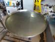 Mesa clasificadora acumuladora giratoria de acero inoxidable de 1100 mm