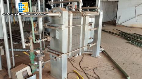 Pasteurizador con intercambiador de calor de placas de acero inoxidable de Brasholanda