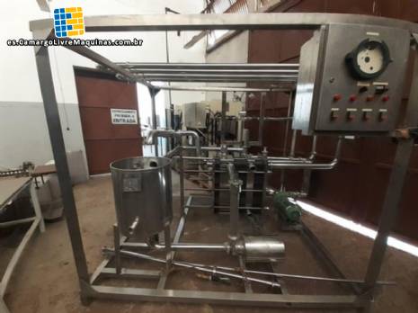 Pasteurizador de placa de acero inoxidable 10.000 L West Equipamentos