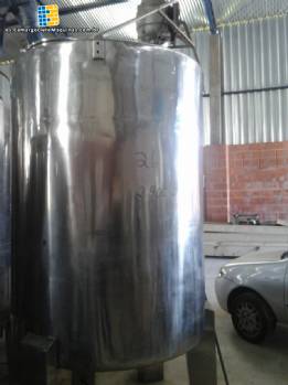 Tanque de acero inoxidable con camisa simple y mezclador