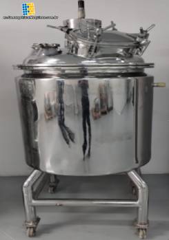 Tanque reactor de acero inoxidable con agitador, 200 L