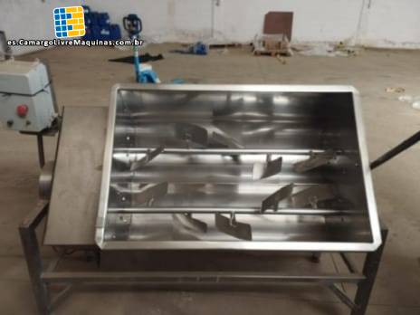 Mezclador de paletas de acero inoxidable Seleto Industrial de 200 kg