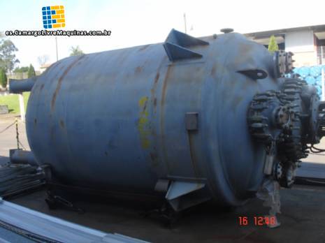 Reactor Taiji de 10.000 litros revestido de vidrio