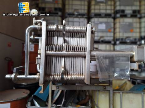 Filtro prensa de placas de acero inoxidable de 20 placas SFOGGIAtech SRL