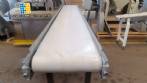 Cinta transportadora de 260 x 2000 mm, totalmente de acero inoxidable.