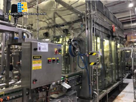 Llenadora rotativa para botellas con cierre de aluminio