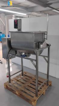Batidora de cinta horizontal de acero inoxidable, 200 litros.