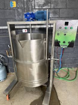 Cacerola el�ctrica y de gas con camisa de acero inoxidable para mermeladas y conservas, 250 litros, Inoxmar.