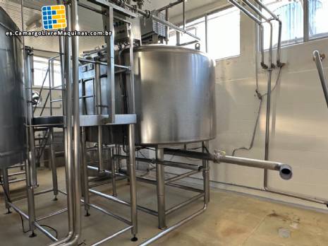 Queijomatic para hacer pasta de queso Globo Inox 5.000 litros