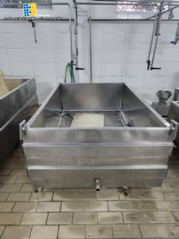 Tanque encamisado de acero inoxidable para produccin de queso 1500 litros
