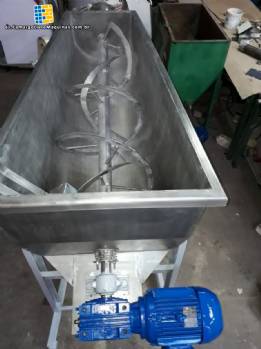 Cinta mezcladora acero inoxidable acoplado tornillo transportador