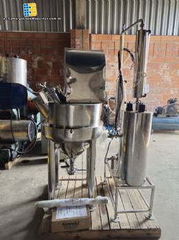 Procesador homogeneizador de alimentos con camisa de acero inoxidable de 90 kg