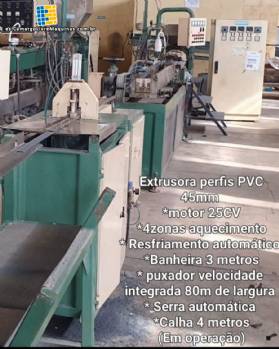 Extrusora de perfiles de PVC con husillo de 45 mm IMACON Extrusora de perfiles de PVC con husillo de 45 mm IMACON