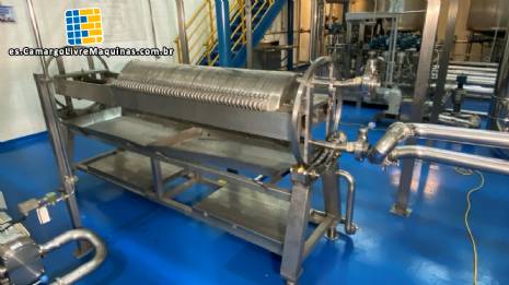 Filtro prensa de acero inoxidable Star Systems con 45 placas Filtro prensa de acero inoxidable Star Systems con 45 placas