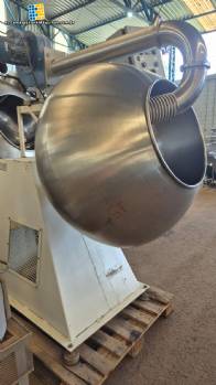 Recipiente de recubrimiento liso de acero inoxidable con soplador de aire caliente, Apitec 300 litros Recipiente de recubrimiento liso de acero inoxidable con soplador de aire caliente, Apitec 300 litros